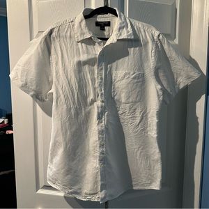 Banana Republic Linen Casual Button Down Dress Shirt